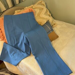 Blue back zipper Pants by Alice + Olivia